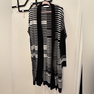 Vince Cashmere Striped Cardigan